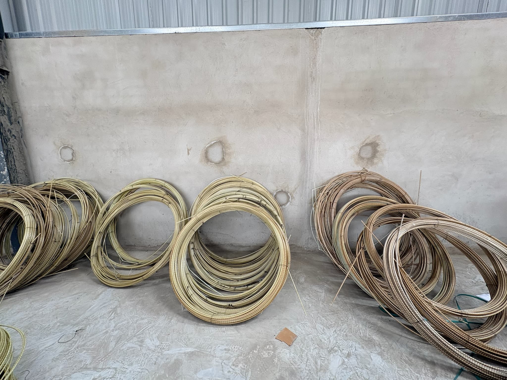 Finished GFRP rebar coils at the Pithampur plant